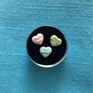 Origami Owl conversation heart charm set